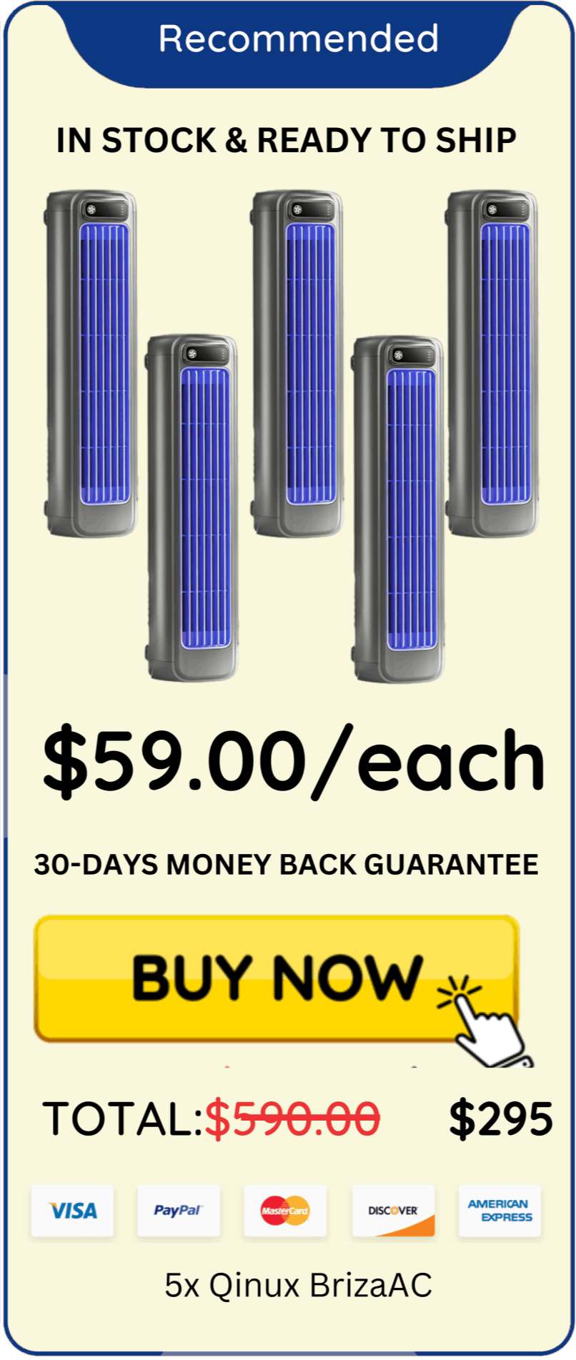 Qinux BrizaAC offer package price 